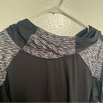 Eddie Bauer  Hooded Athletic Long Sleeve Top Black Space Dye XL Photo 4