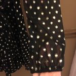 City Studios City Studio Polka Dot Foil Long sleeve Ruffle Dress Black Gold XS Photo 5