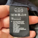 COS  Navy Blue Fit And Flare Dress With Side Pockets Size 6 Photo 3