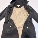 Michael Kors Black Trence Coat with Gold Accents Photo 6