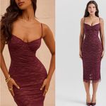 House Of CB  'Melina' Mulberry Lace Midi Dress NWOT size S A-C Photo 9