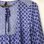 NYDJ Women's Mixed Print Peasant Blouse EUC - S Photo 2