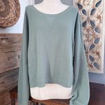 Aeropostale  Women's Sage Green Crew Neck Sweater Photo 0