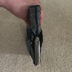 Vintage La Regale Black and Silver Beaded Clutch Photo 4