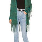 House of Harlow 1960 x Revolve Ramsey Fringe Jacket in Emerald Green Photo 0