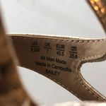 LifeStride Womens Bailey Sandals Strappy Faux Leather Cork Metallic Gold 9.5W Size 9.5 Photo 8