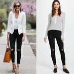 Mother Jeans The Looker Ankle Fray Guilty as Sin Black Color Size 27 Photo 3