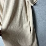 Steve Madden Dress Womens L Tan Short Sleeve Sweater Shift Dress Comfort NWT Photo 8