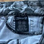 Seven7 Pants Leggings Size 4 Black White Floral Rose Print Seven 7 Photo 3