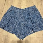 Fighting Eel Hawaiian Aloha Print Shorts Jersey Rayon Spandex Blue White XS Photo 0