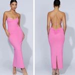 Meshki New  Pink Backless Maxi Dress Photo 1