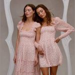 Hill House The Grace Nap Dress in Pink Multi Pansy White Size undefined Photo 3