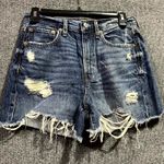 American Eagle  Outfitters Cut-Off Jean Shorts Womens 2 Blue Denim Distressed Photo 0