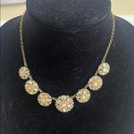Premier Designs  dressy gold tone rhinestone statement necklace Photo 4