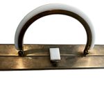 Rare Tyrolean NY Vintage 1950’s Lucite Metal Box Purse. Photo 13