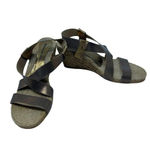 Chocolat Blu  Brown Metallic Espadrille‎ Strappy Wedge Sandals Size 40 US 9 Photo 5