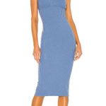 Camila Coelho  Claudia Midi Dress Blue Size Medium Photo 0
