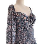 ASTR  the Label Marietta Dress in Blue Peach Multi Floral Large New Womens Mini Photo 8