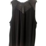 Torrid top black shell with lace bodice sz 5 Photo 0