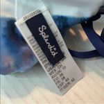 Splendid Tie Dye Stripe Reversible Soft Cup Bandeau Bikini Top S NWT Blue Pink Photo 7