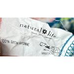 Natural Life Dress M Floral Tiered Midi Blue Pink Long Sleeve Boho Babydoll Photo 5