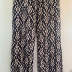 ZARA  The Ava Pant M Wide Leg Geometric boho Flowy whimsi resort vacation beach Photo 0