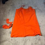 Nanette Lepore  Orange Mini Dress SIZE 12 Photo 4