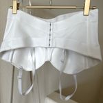 White Pearl Embellished Bustier Top Size M Photo 4