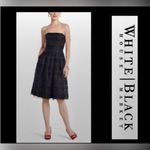 White House | Black Market Ribbon Stripe Strapless Cocktail Dress - Sz 8 - EUC Photo 2