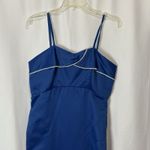 Vintage 80s/90s Sweetheart Column Dress & Puff Shoulder Jacket Set Two Piece Blue Size 6 Photo 7