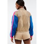 Fabletics Payton Woven Cedar Multi Jacket Lightweight Color-Blocked Zip Jacket M Photo 3