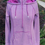 Tangerine Colorful Raspberry Striped Hoodie pullover womens S New Photo 0