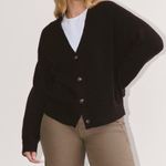 Everlane The Cocoon Cardigan in Plush Cotton in Black, Size X-Small Photo 0