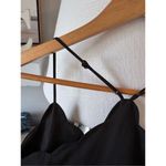 NWT J Crew Scallop Trim Tank Top in Black Size 2 Photo 2