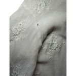 Surf Gypsy  Floral Embroidery Blush Fringe Crop Blouse Sz Small Photo 4