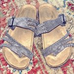 Maurice's . Gray Textured Sandals Photo 1