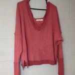 Free People We The Free New Magic Waffle Knit Thermal Long Sleeve Top in Cowboy Size Large Photo 3