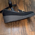 NYDJ  Black Loafers with Gold Chain Detail Photo 9