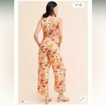 Anthropologie BTFL-Life satin floral jumpsuit sz M 8 Photo 3