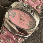 Western Pink Studded Women's Watch. Photo 5