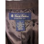 Brooks Brothers  Womens Blazer Size 12 Brown 3 Pocket Brushed Cotton Jacket Italy Photo 2