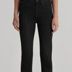 Edwin Women's Elin Crop High Rise Straight Leg Denim Jeans Blackstone 28 New Black Photo 0