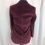 Vintage Ladies' Red Velvet Blazer Size M Photo 2
