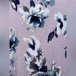Chris & Carol Women's Size 2X Pink Blue Floral Wrap Below Knee Comfy Dress NWT Photo 2