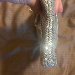 Jessica McClintock  Silver Sequin Chain cross body Bag Photo 4