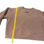 Girlfriend Collective Crop Casual Brown Sustainable Oversized Sweatshirt M Photo 3