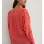 Anthropologie  Vibrant Coral Blouse Photo 2