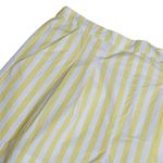 Sézane  Nicolo Cotton Poplin Shorts, Yellow Stripes, FR46/US14 Photo 7