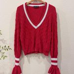 The Fifth Label Graduate Bell Sleeve Cotton Knit Sweater Top Size L NWOT Photo 1