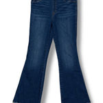 Spanx  FLARE JEANS DARK WASH BOOTCUT DISTRESSED HEM SIZE L Photo 0